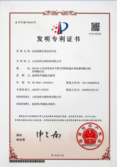 抗逆地嗜皮菌：初農生物解鎖生態修復的“新鑰匙”專利技術